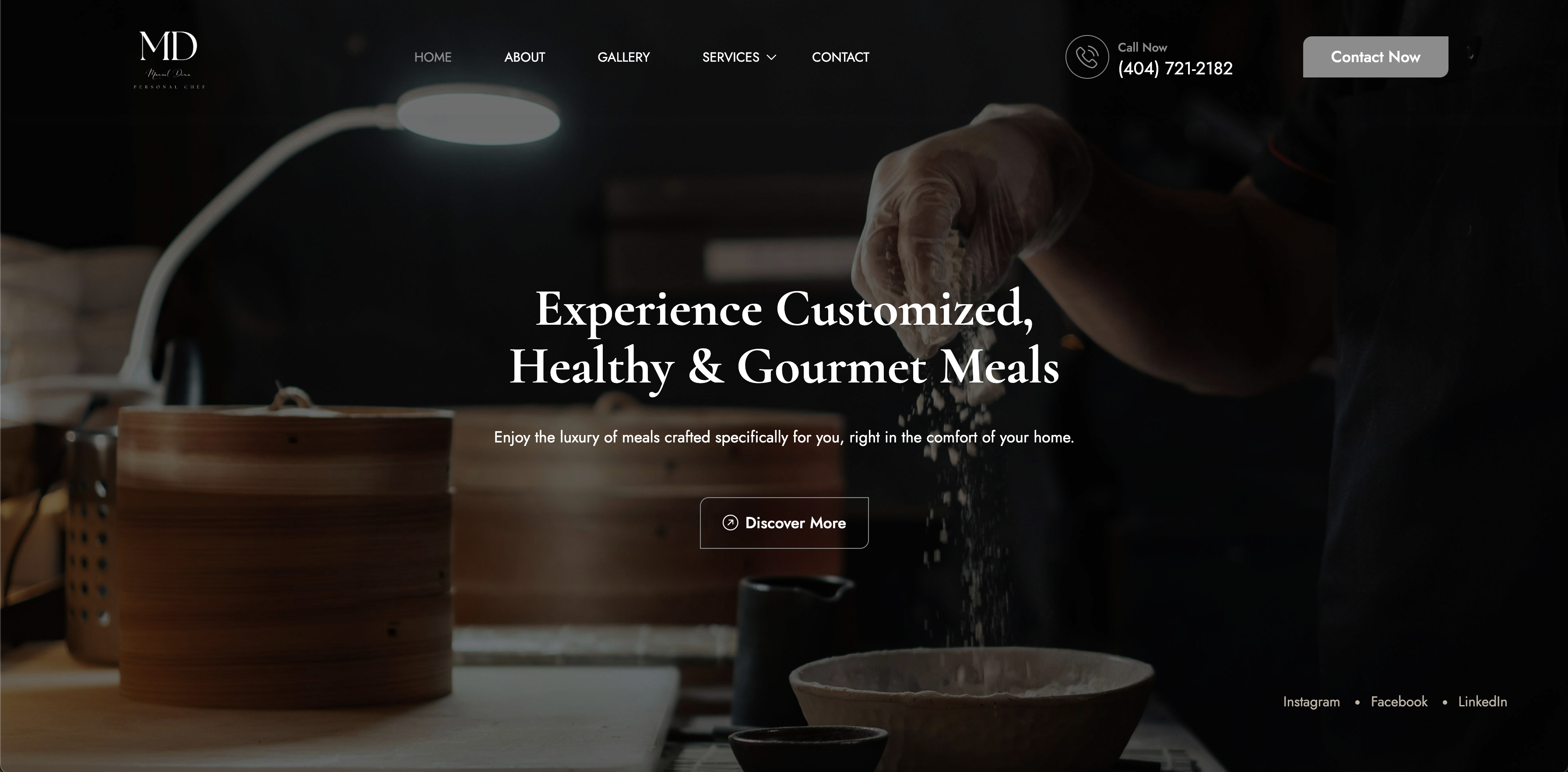 Chef Dima project screenshot 1